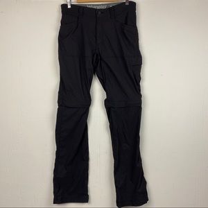 Wrangler Black Outdoor Series Convertible Pants